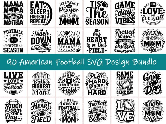 American Football SVG Design Bundle