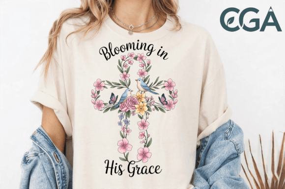 Blooming in His Grace PNG