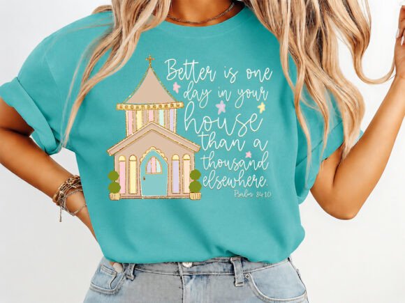 Church Brushstroke Religious T-Shirt Designs