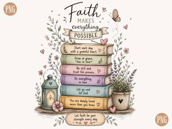 Faith Makes Everything Possible PNG Ch T-Shirt Designs