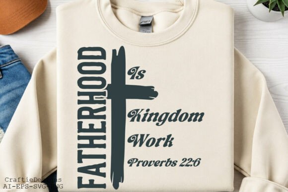 Fatherhood is Kingdom Work SVG T-Shirt Designs