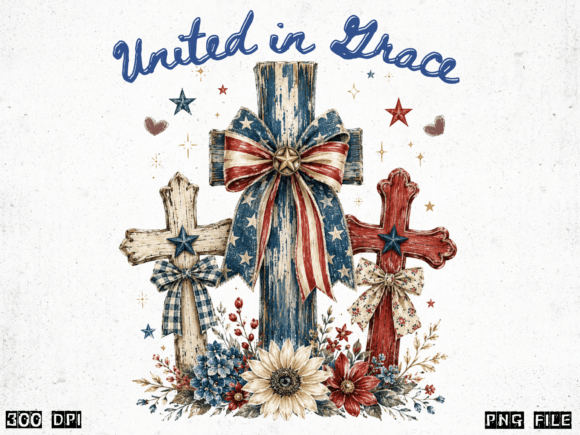 Graceful Patriotism: A T-Shirt Design for Digital Creators