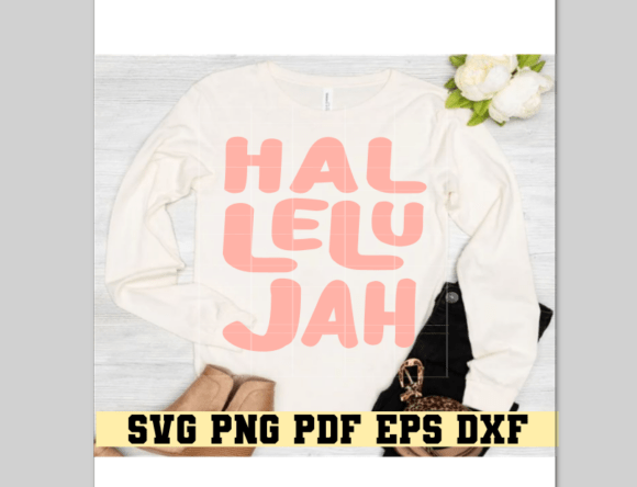 Hallelujah Digital Cut File for Cricut