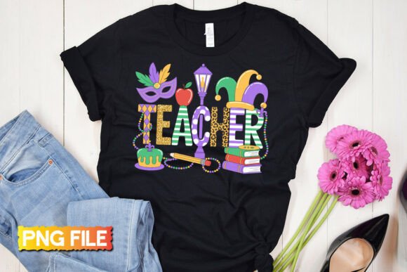 Latch Hook Crochet Teacher Mardi GrasPNG T-Shirt Designs