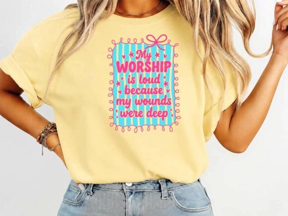 My Worship is Loud Faith T-Shirt Design