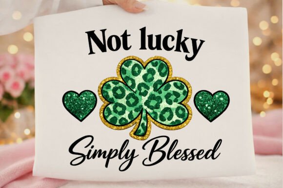 Not Lucky Just Blessed St Patricks Day