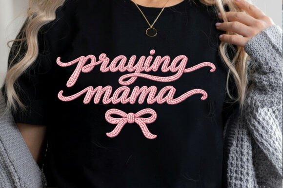 Praying Mama Mother’s Day Png for T-Shirt Designs